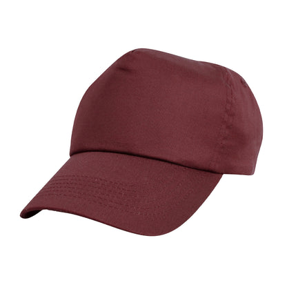 Burgundy - Front - Result Headwear Cotton Baseball Cap