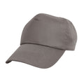 Grey - Front - Result Headwear Cotton Baseball Cap
