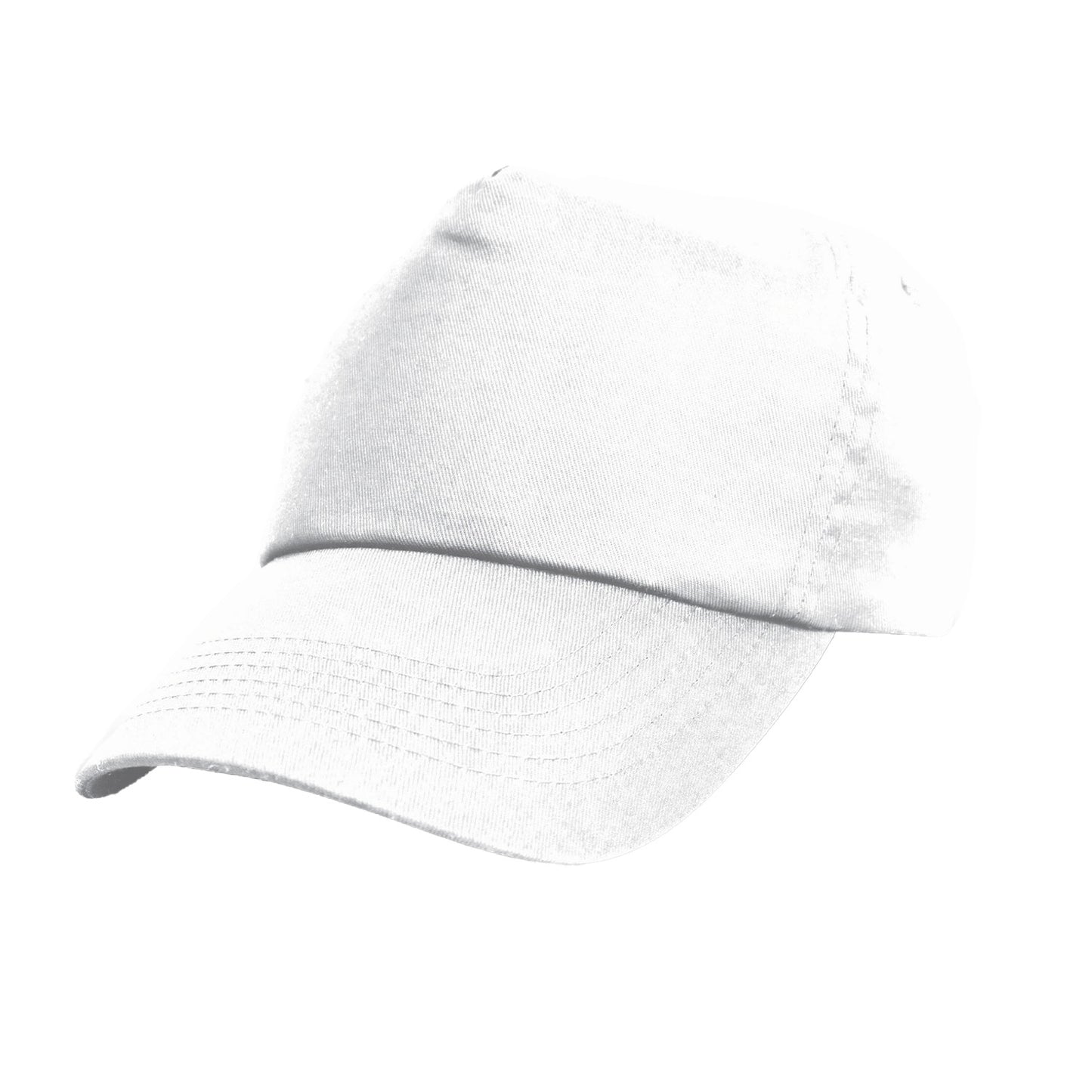 White - Front - Result Headwear Cotton Baseball Cap