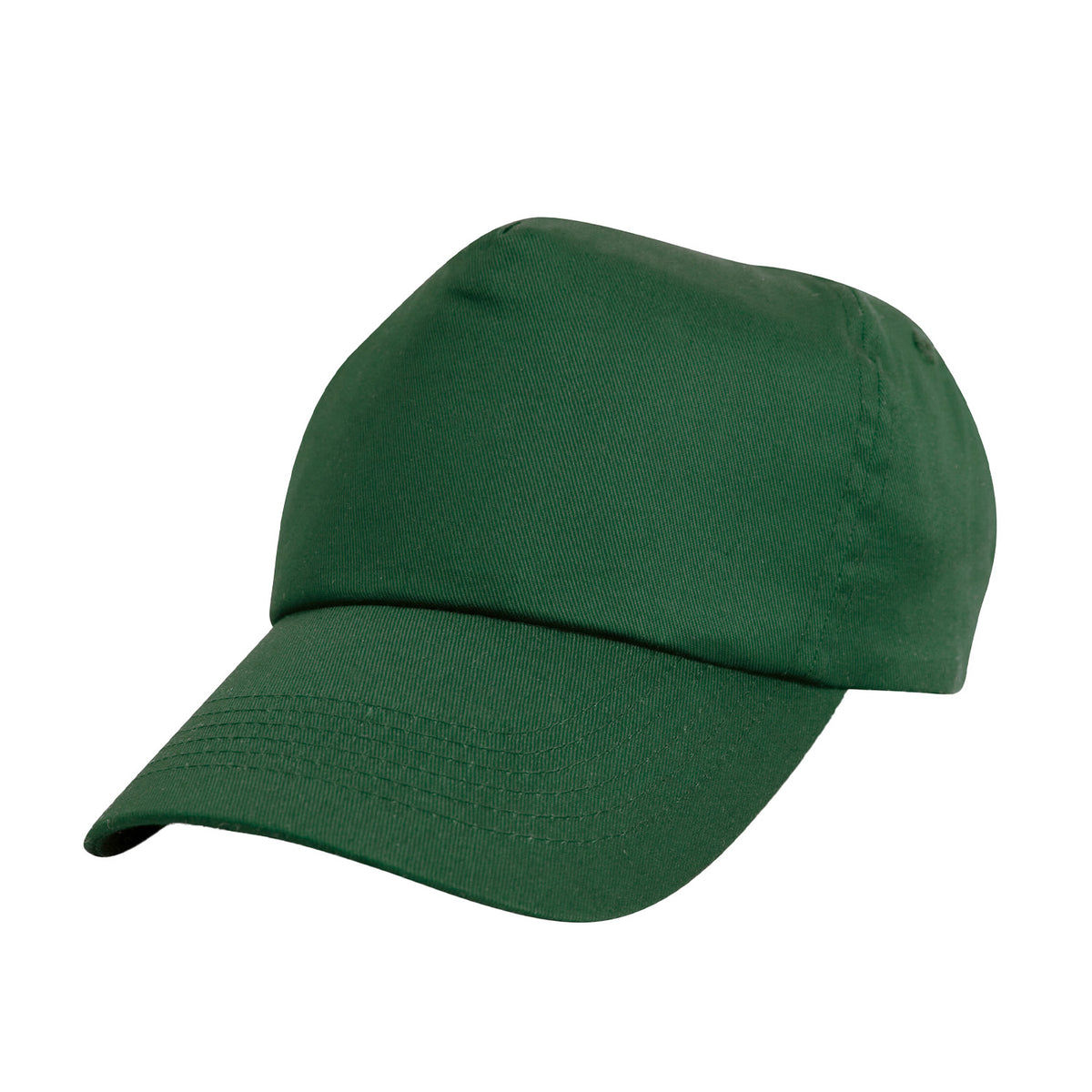 Bottle Green - Front - Result Headwear Cotton Baseball Cap