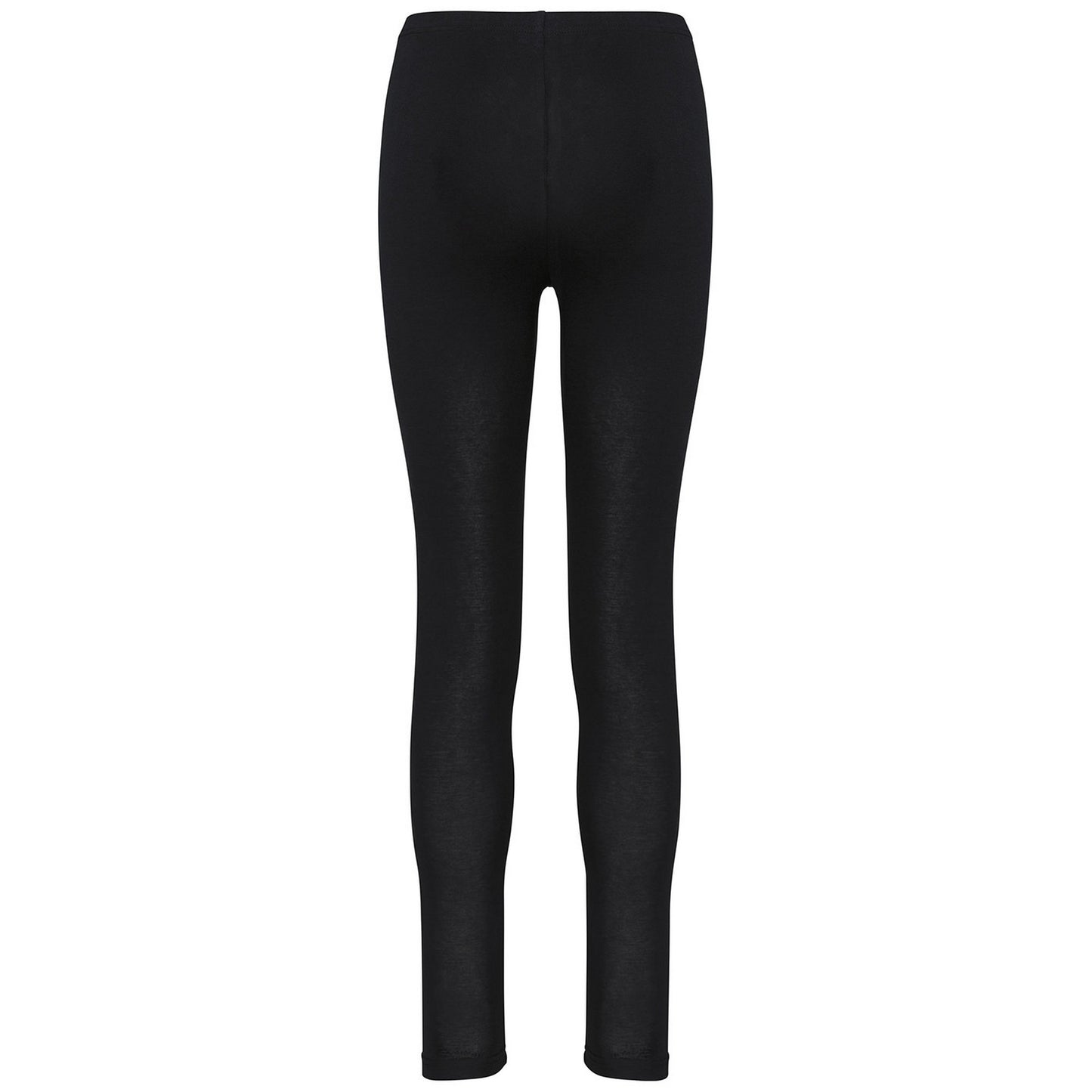 Black - Back - Proact Womens-Ladies Plain Leggings