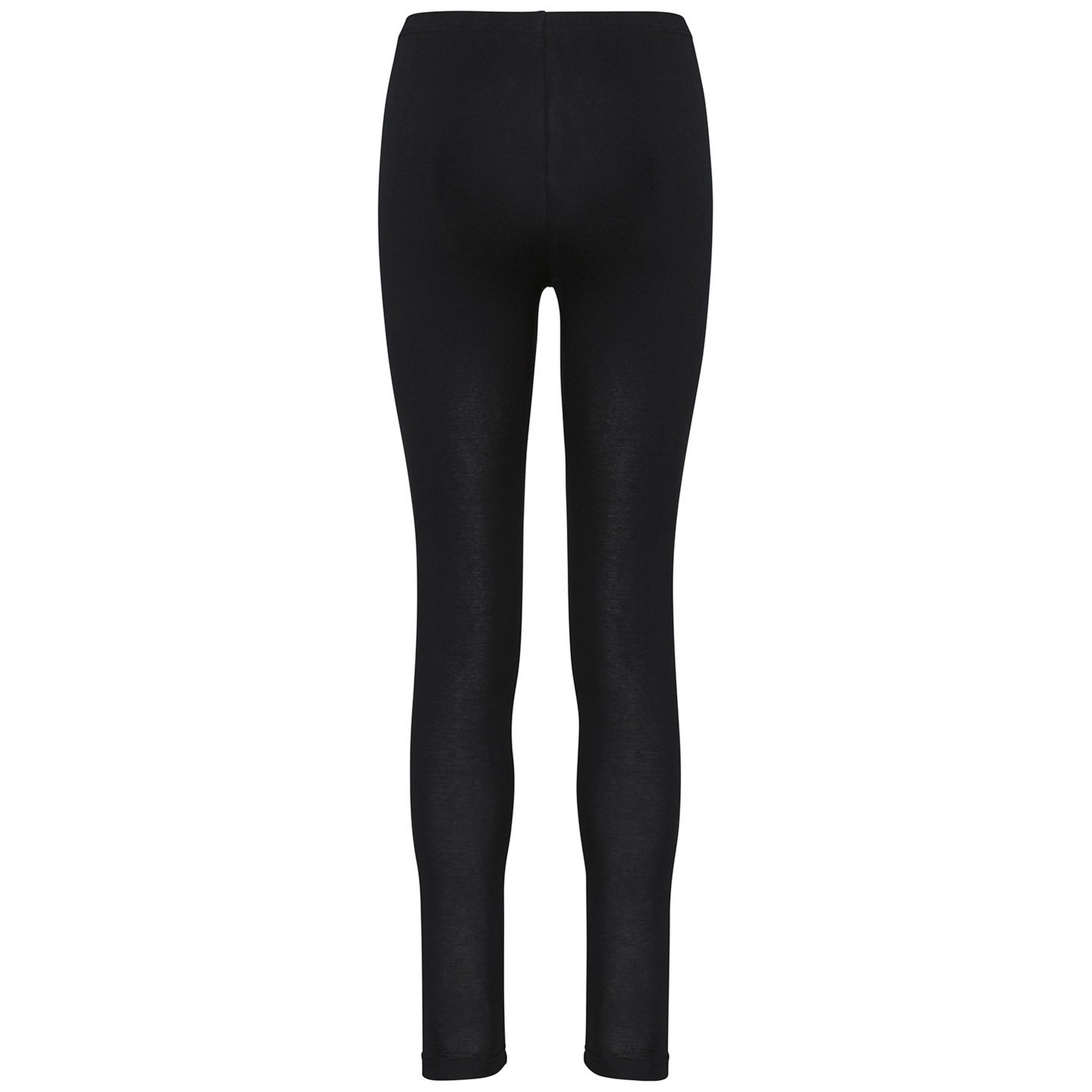 Black - Back - Proact Womens-Ladies Plain Leggings