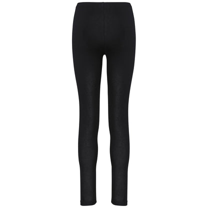 Black - Back - Proact Womens-Ladies Plain Leggings