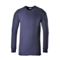 Navy - Front - Portwest Mens Thermal Underwear Long Sleeved T-Shirt (B123)