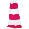 Fuchsia-White - Front - Result Winter Essentials Team Scarf