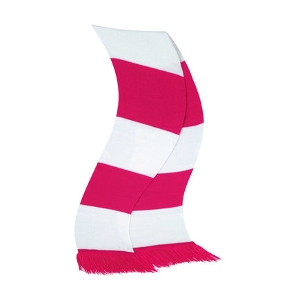 Fuchsia-White - Back - Result Winter Essentials Team Scarf