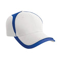 White-Royal Blue - Front - Result Headwear National Baseball Cap