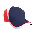 Navy-Red - Front - Result Headwear National Baseball Cap