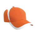 Orange-White - Front - Result Headwear National Baseball Cap