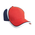 Red-Navy - Front - Result Headwear National Baseball Cap