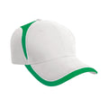 White-Emerald - Front - Result Headwear National Baseball Cap