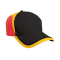 Black-Red - Front - Result Headwear National Baseball Cap