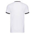 White-Black - Back - Fruit of the Loom Unisex Adult Ringer T-Shirt
