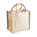 Natural - Front - Westford Mill Midi Jute Printable Tote Bag