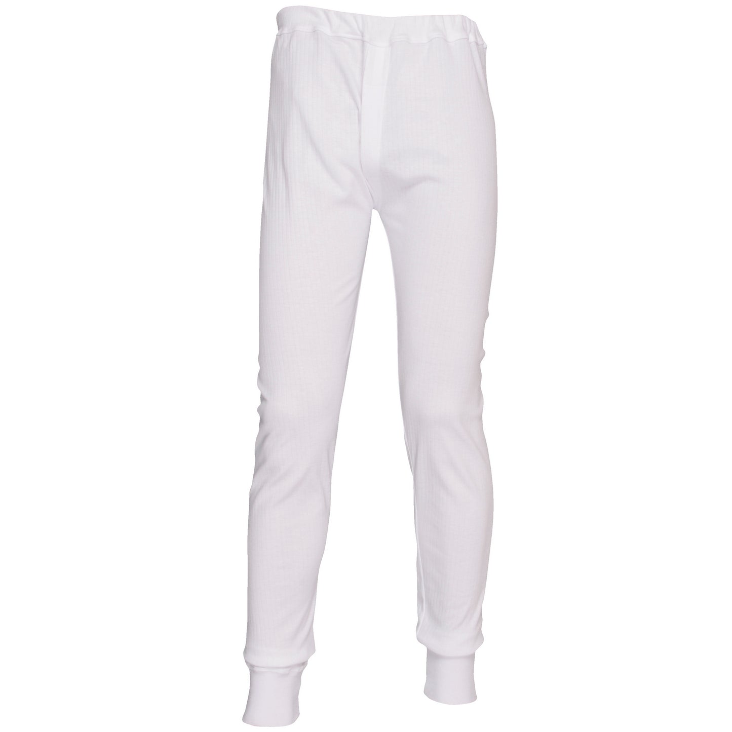 White - Front - Portwest Mens Thermal Underwear Trousers (B121) - Bottoms