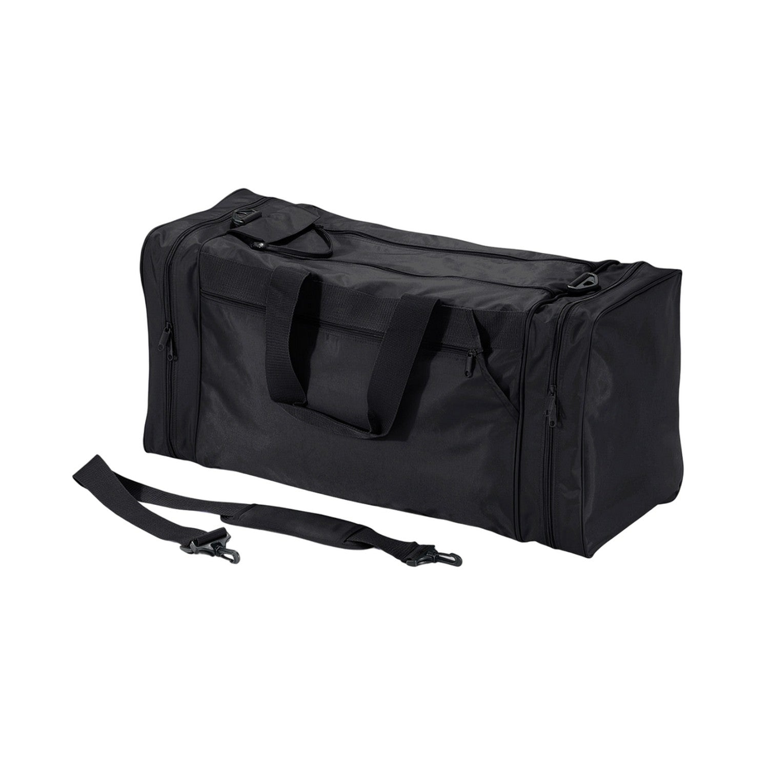 Black - Front - Quadra Jumbo Sports Holdall