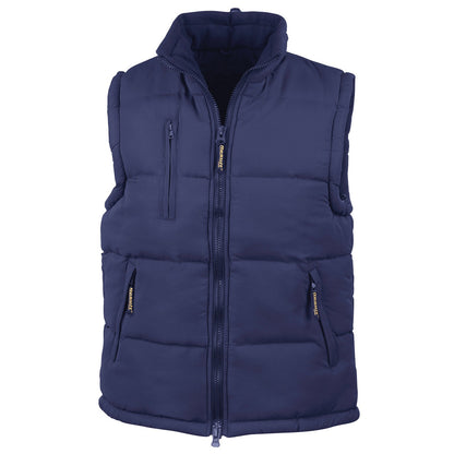 Navy - Front - Result Unisex Adult Padded Body Warmer