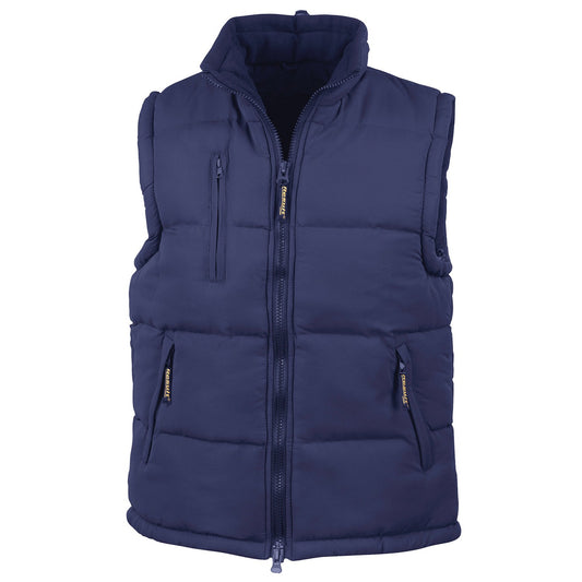 Navy - Front - Result Unisex Adult Padded Body Warmer