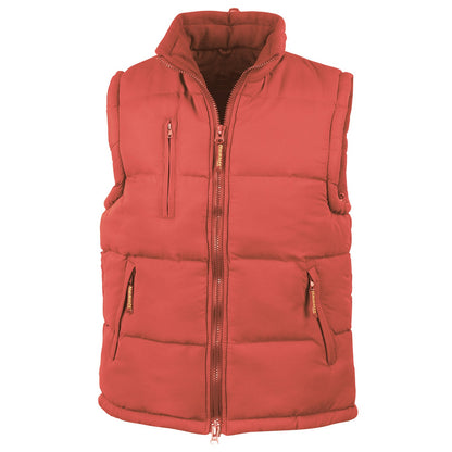 Red - Front - Result Unisex Adult Padded Body Warmer