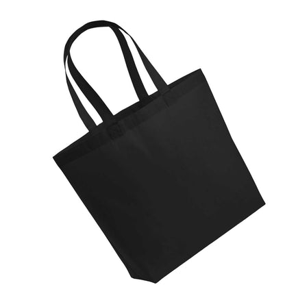 Black - Back - Westford Mill Premium Cotton Tote Bag