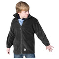 Black - Back - Result Childrens-Kids Polartherm Fleece Jacket