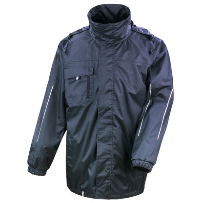 Navy - Front - Result Core Unisex Adult Transit 3 in 1 Softshell Printable Jacket