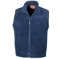 Navy - Front - Result Unisex Adult Polartherm Fleece Lined Body Warmer