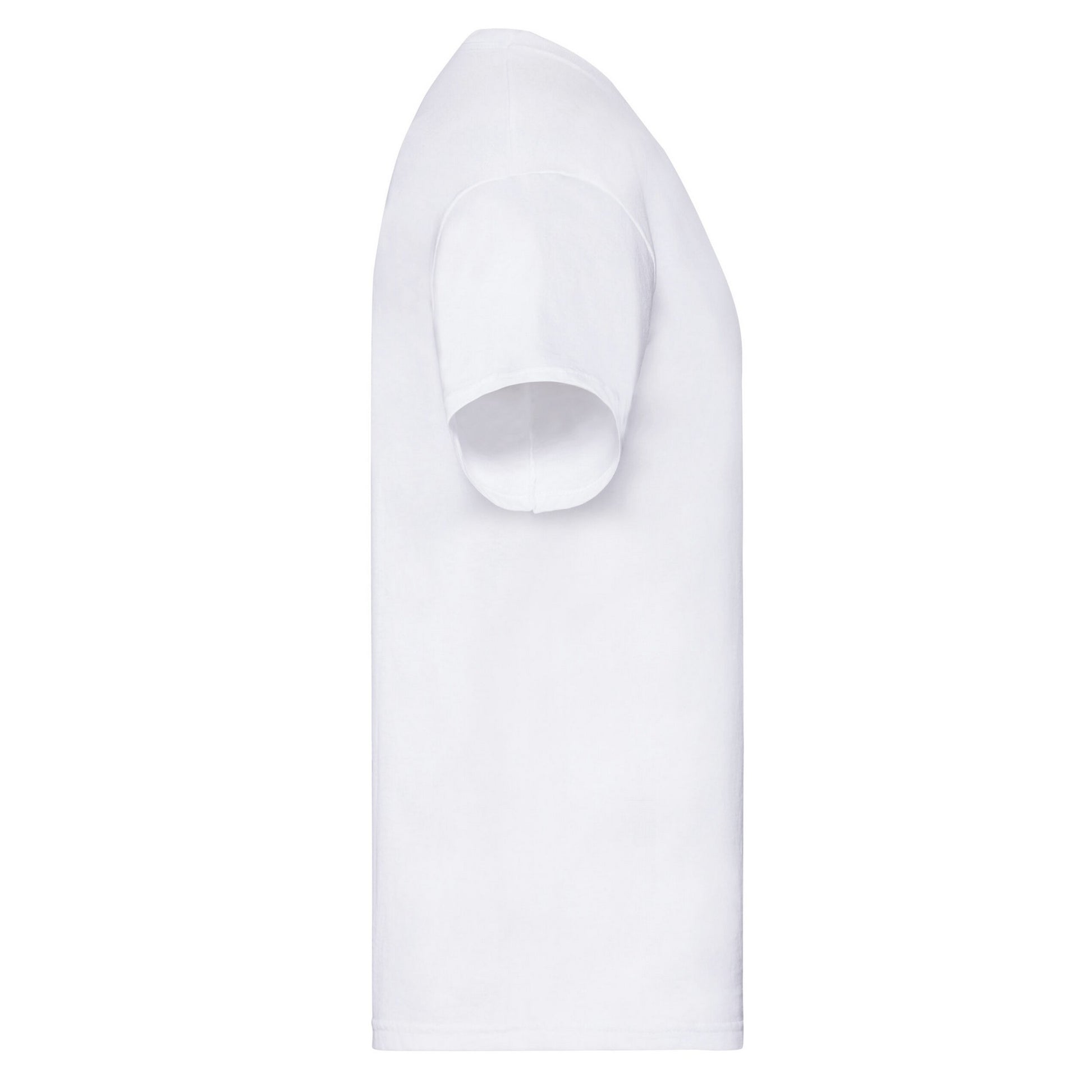 White - Side - Fruit of the Loom Mens Original Layered T-Shirt