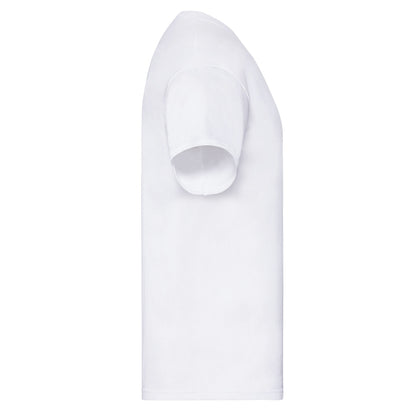 White - Side - Fruit of the Loom Mens Original Layered T-Shirt