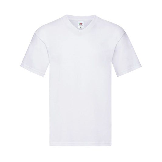 White - Front - Fruit of the Loom Mens Original Layered T-Shirt