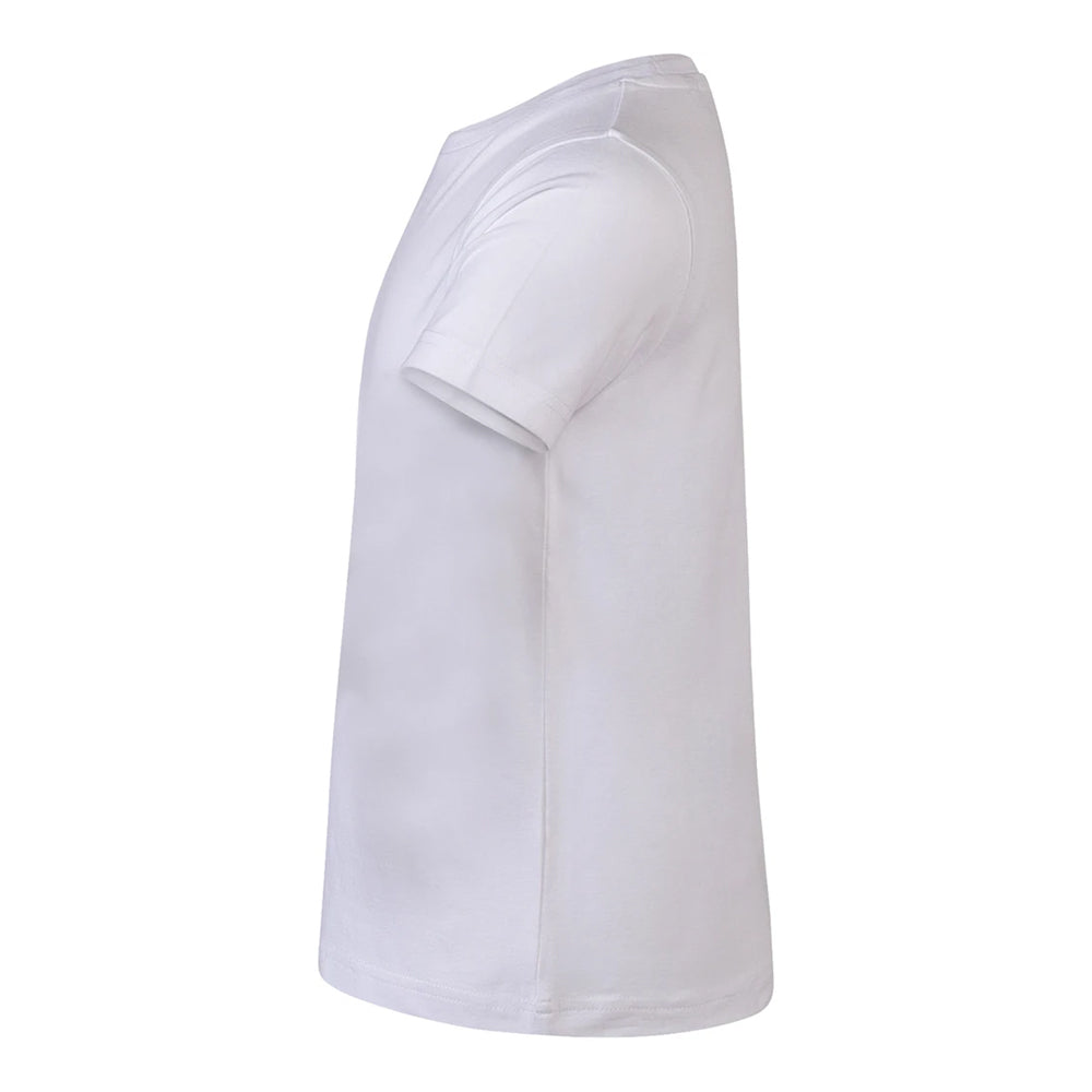 White - Side - SF Childrens-Kids Feel Good Plain Stretch T-Shirt