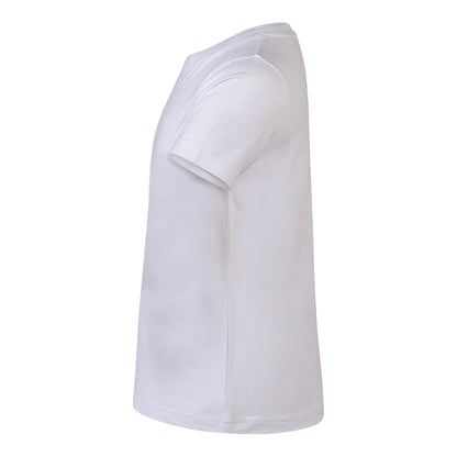 White - Side - SF Childrens-Kids Feel Good Plain Stretch T-Shirt