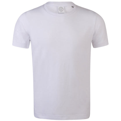 White - Front - SF Childrens-Kids Feel Good Plain Stretch T-Shirt