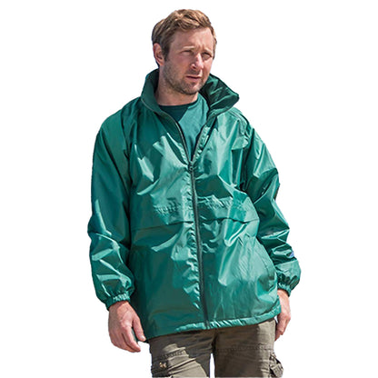 Emerald Green - Back - Result Core Mens Windbreaker