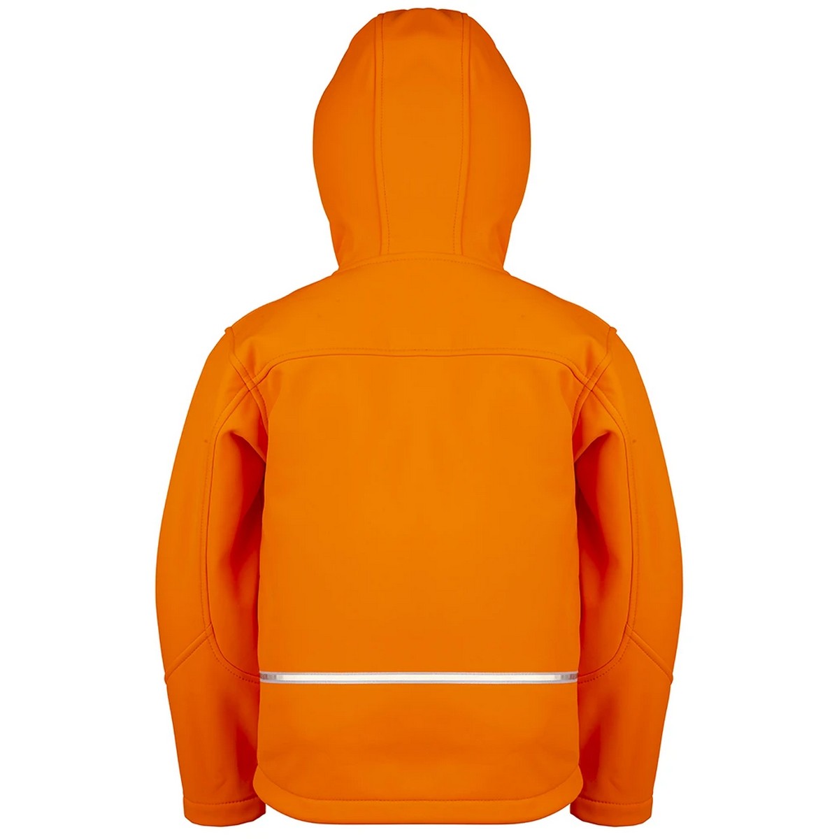 Neon Orange - Back - Result Core Childrens-Kids TX Performance Hooded Soft Shell Jacket
