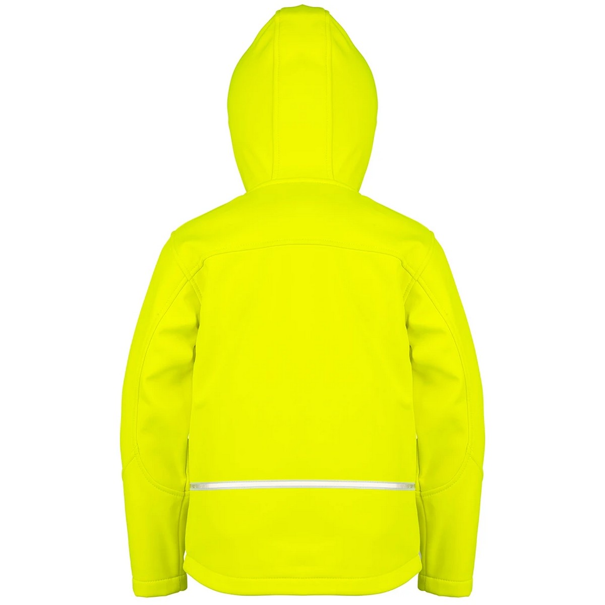 Neon Yellow - Back - Result Core Childrens-Kids TX Performance Hooded Soft Shell Jacket