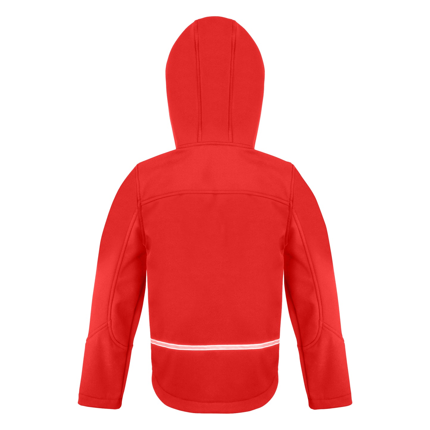 Red-Black - Back - Result Core Childrens-Kids TX Performance Hooded Soft Shell Jacket