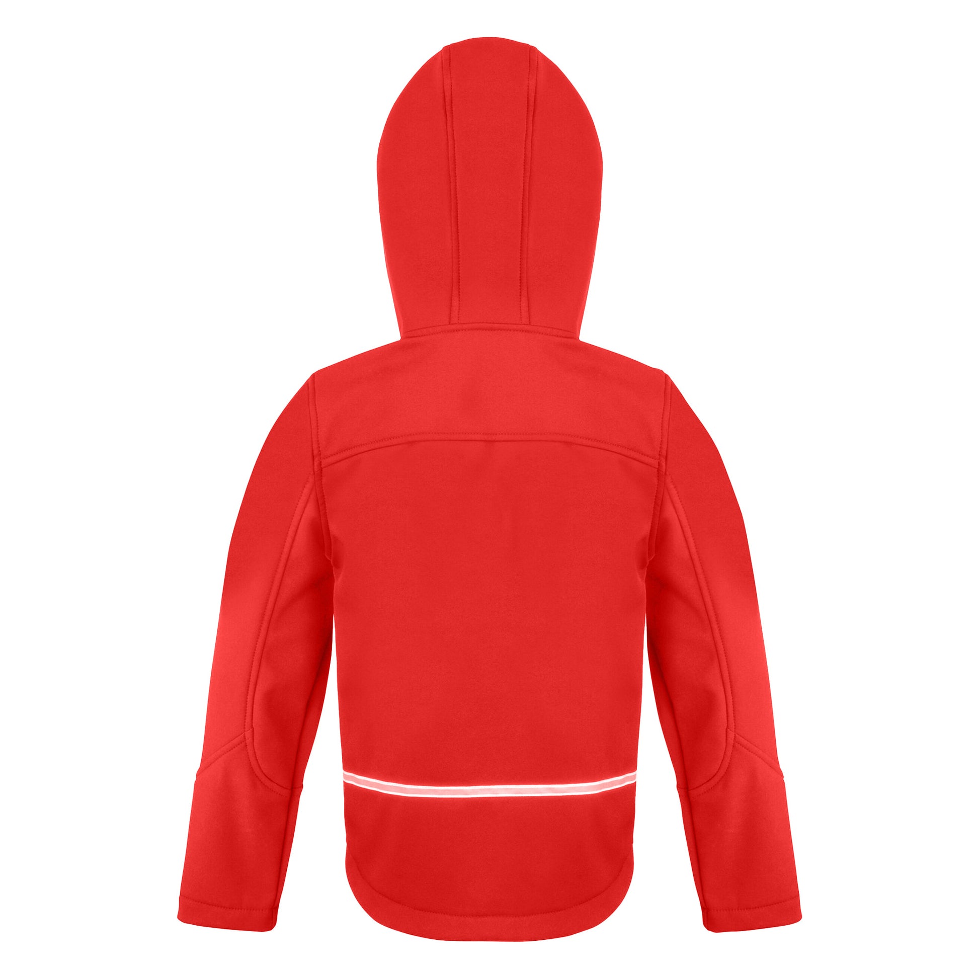 Red-Black - Back - Result Core Childrens-Kids TX Performance Hooded Soft Shell Jacket