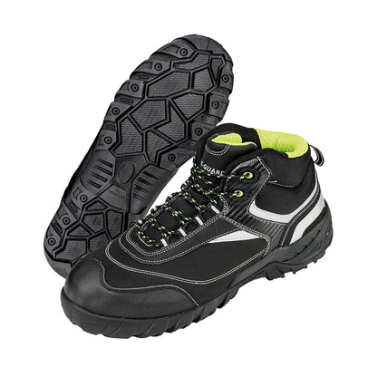 Black-Silver - Back - WORK-GUARD by Result Unisex Adult Blackwatch Safety Boots