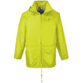 Yellow - Side - Portwest Mens Classic Rain Jacket (S440)