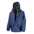 Navy - Front - Result Core Mens 3 in 1 Waterproof Jacket
