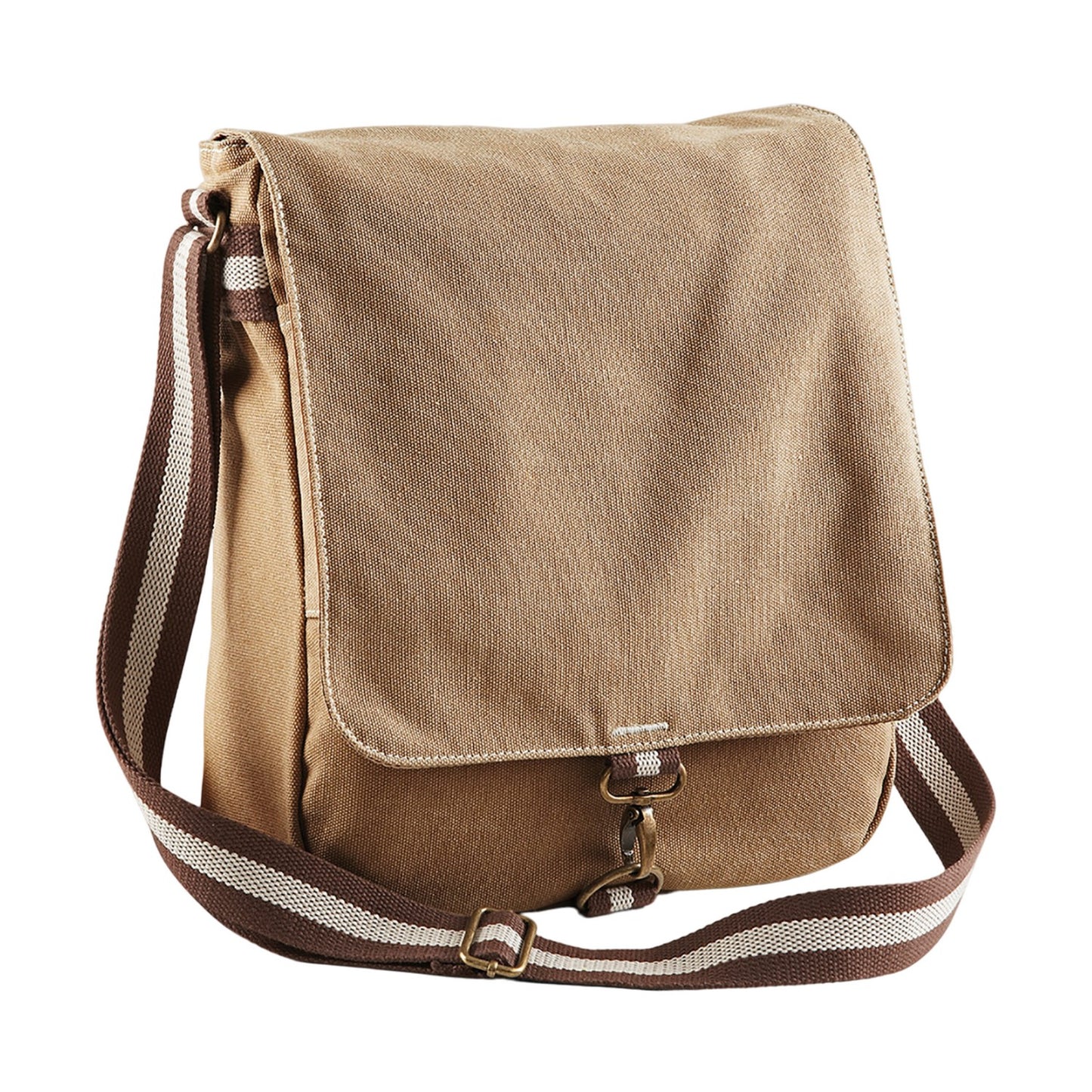 Sahara - Front - Quadra Vintage Canvas Messenger Bag