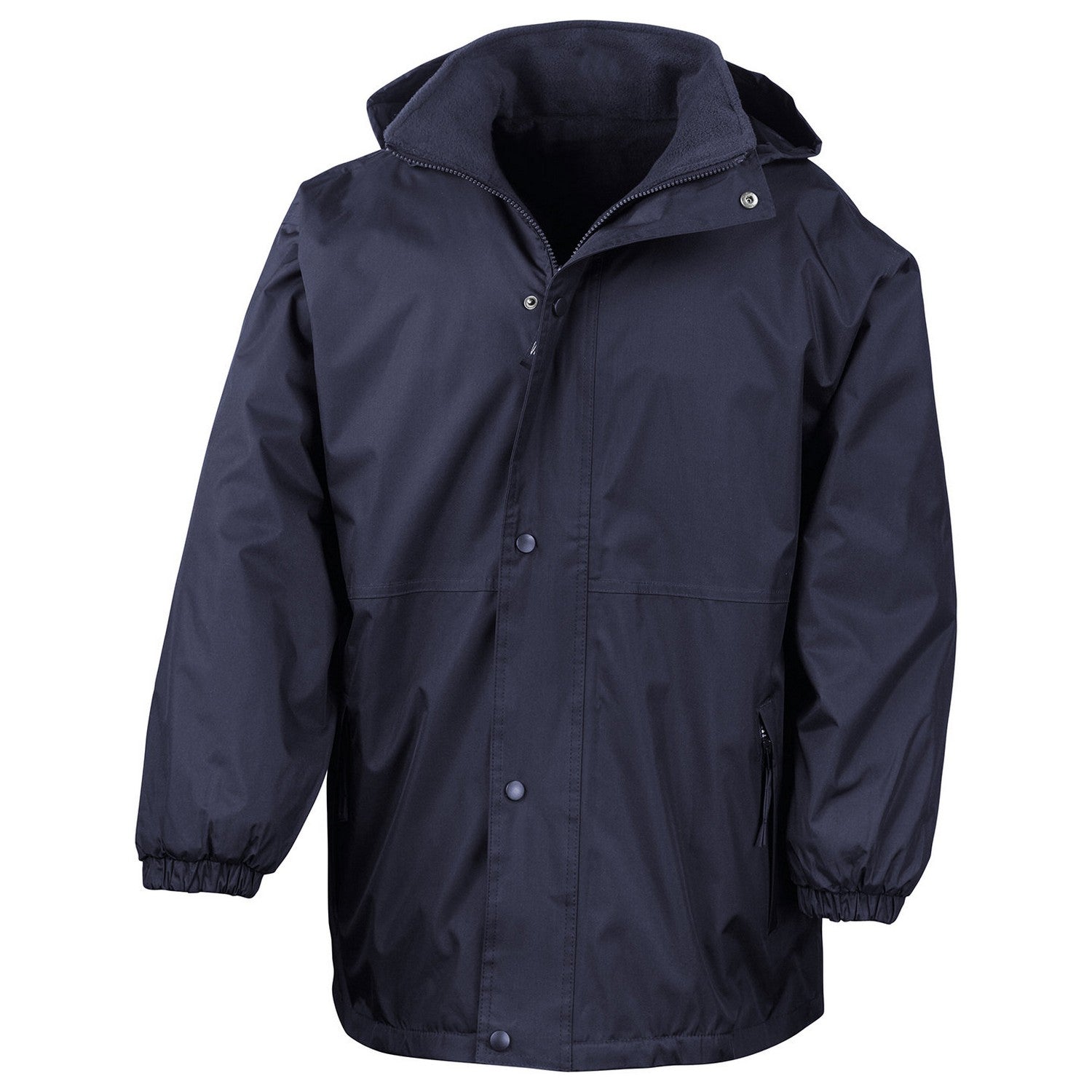 Navy - Front - Result Childrens-Kids StormDri 4000 Reversible Jacket