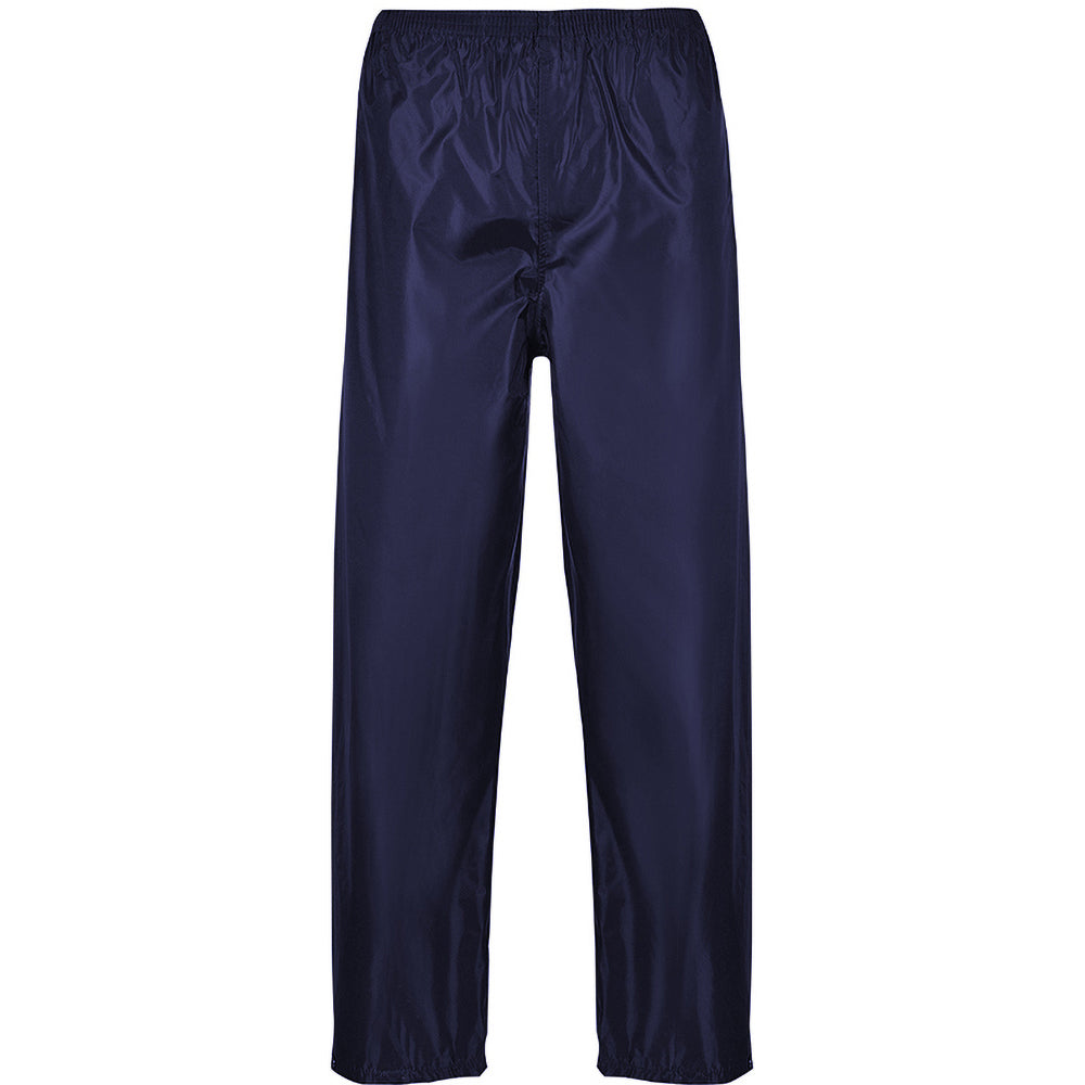 Navy - Front - Portwest Mens Classic Rain Trouser (S441) - Pants