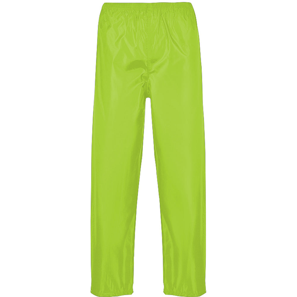 Yellow - Front - Portwest Mens Classic Rain Trouser (S441) - Pants