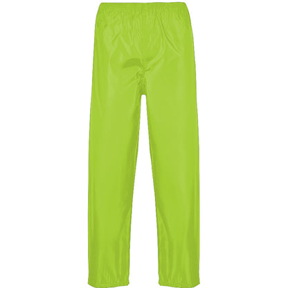 Yellow - Front - Portwest Mens Classic Rain Trouser (S441) - Pants