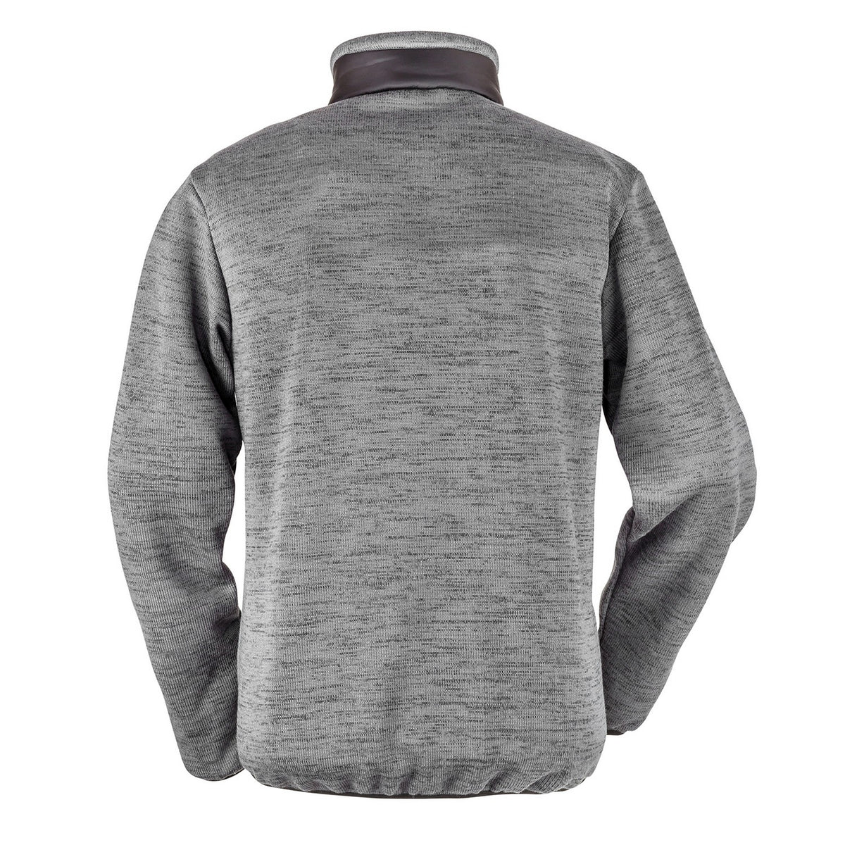 Black-Grey Marl - Back - WORK-GUARD by Result Mens Elevator Jacket