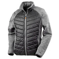 Black-Grey Marl - Front - WORK-GUARD by Result Mens Elevator Jacket