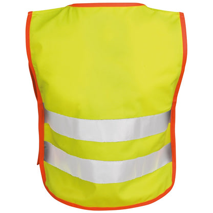 Fluorescent Yellow - Back - SAFE-GUARD by Result Childrens-Kids Hi-Vis Tabard