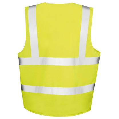 Yellow - Back - Result Core Unisex Adult Safety Hi-Vis Vest